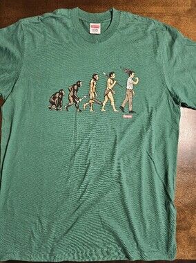 Supreme Evolution Graphic Tee In Pine Green Size Large